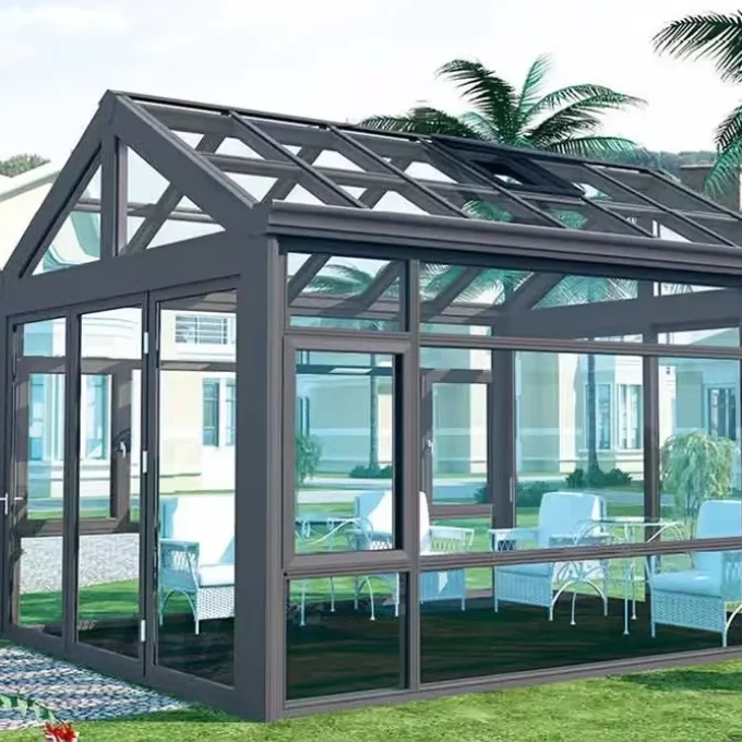 Tempered Glass Room and Glass Room Mobile Sunroom for Restaurant with Affordable Sunroom Roof Panels Prices