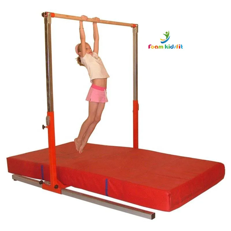 ZONWINXIN High Quality Gymnastics Training Bar- Height Adjustable 95 to 140 cm Horizontal Kip Bar for Kids