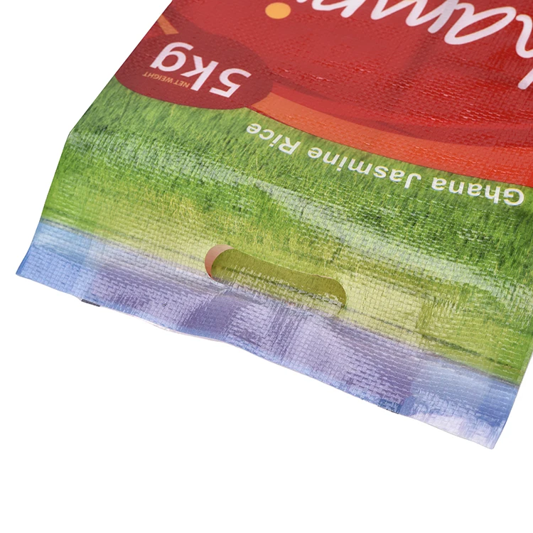 Factory Wholesale Custom Printed Food Grade Rice Packaging Bag 5kg