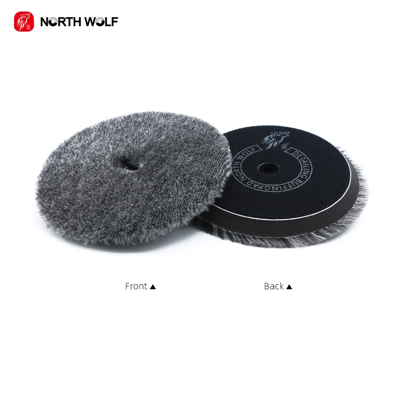 North Wolf 6inch Manufacturing Japan Auto Polishing Buffing Wool Pads Polish Applicator Pad for Car