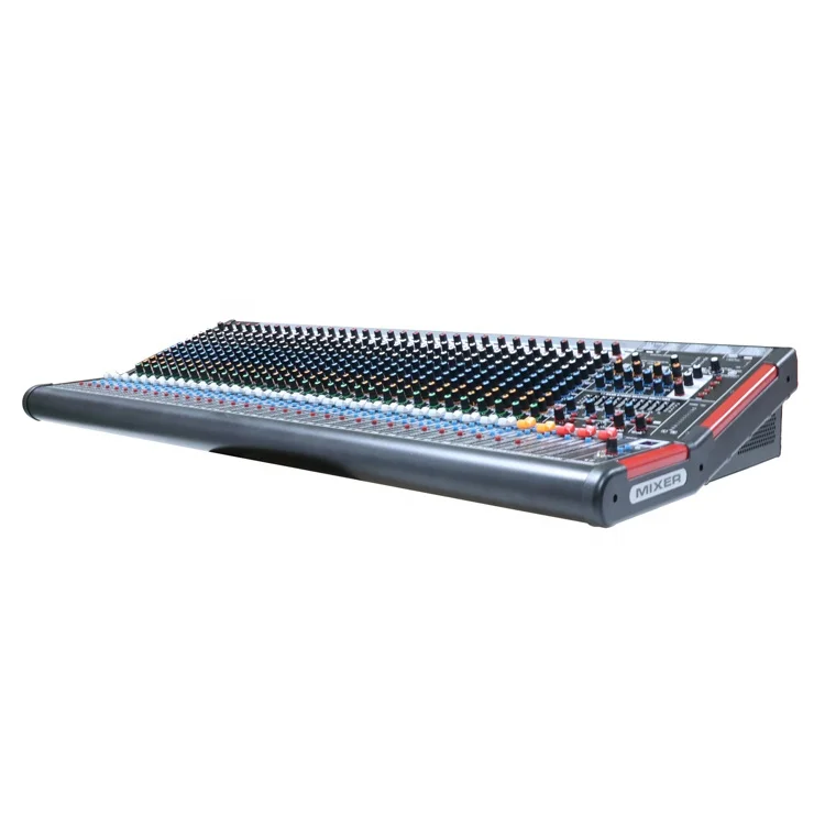 KS32 32 Channel Professional Audio Mixer 48V Phantom Power Support Monitor Mixer DJ Sound Mixing Console