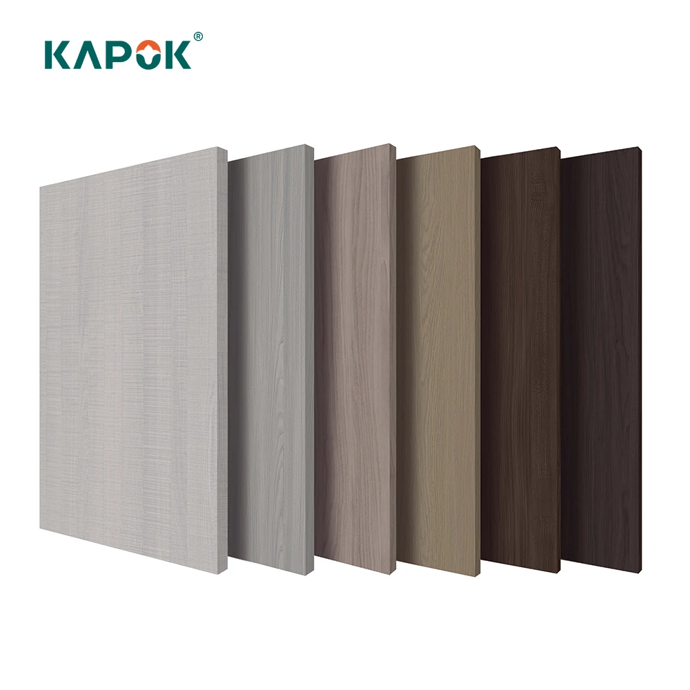 Kapok mdf board melamine laminated board slatwall panel Melamine Surface mdf melamine mdf