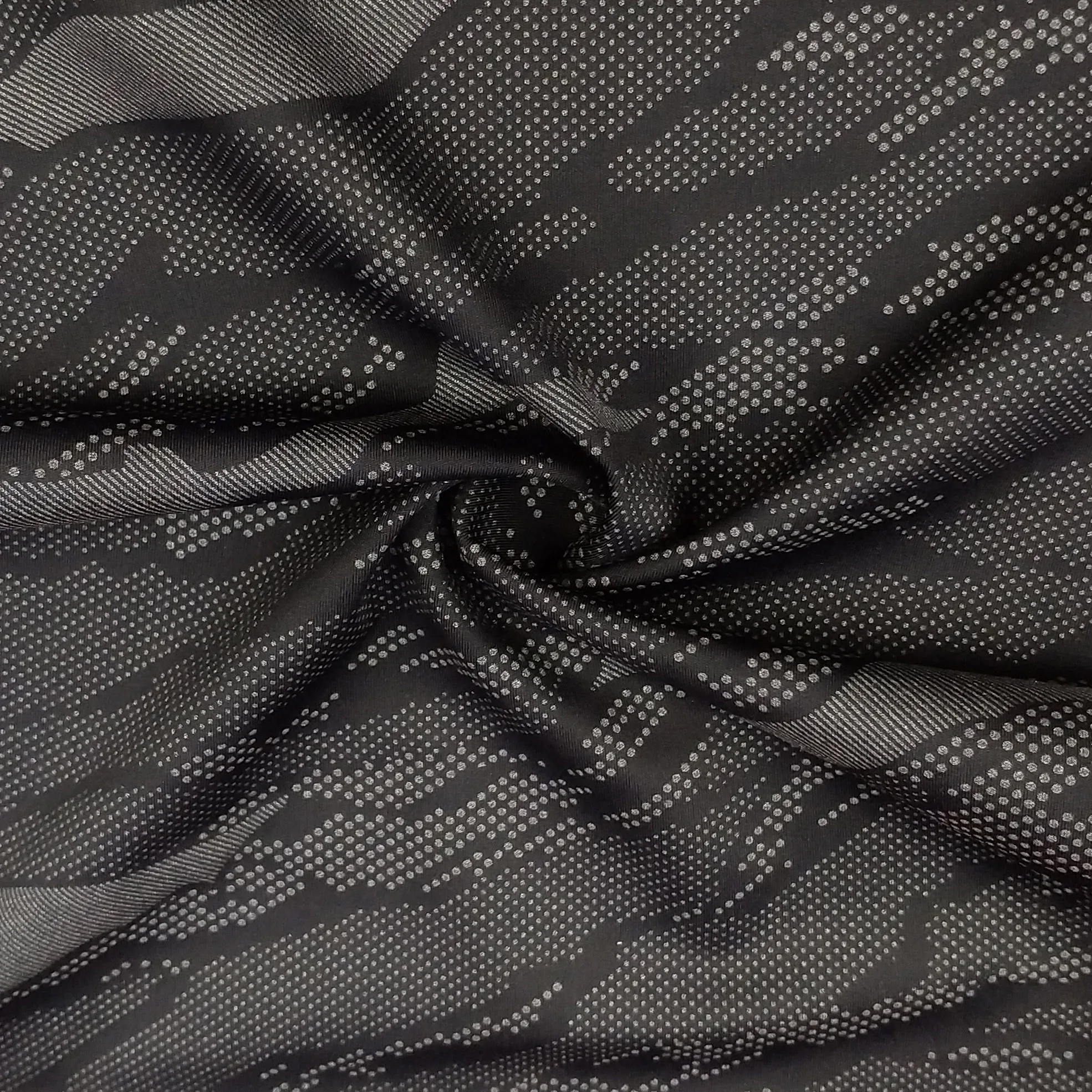 nylon spandex glitter light change color luminous hot stamping printed polyamide 4 way stretch pants fabric for running clothing