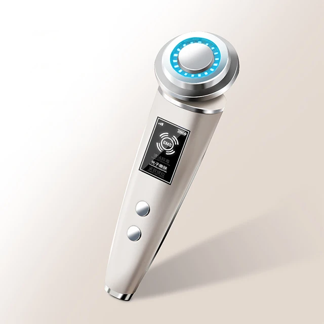 Red and blue light ultrasound face electronic import instrument ems micro current RF photon skin