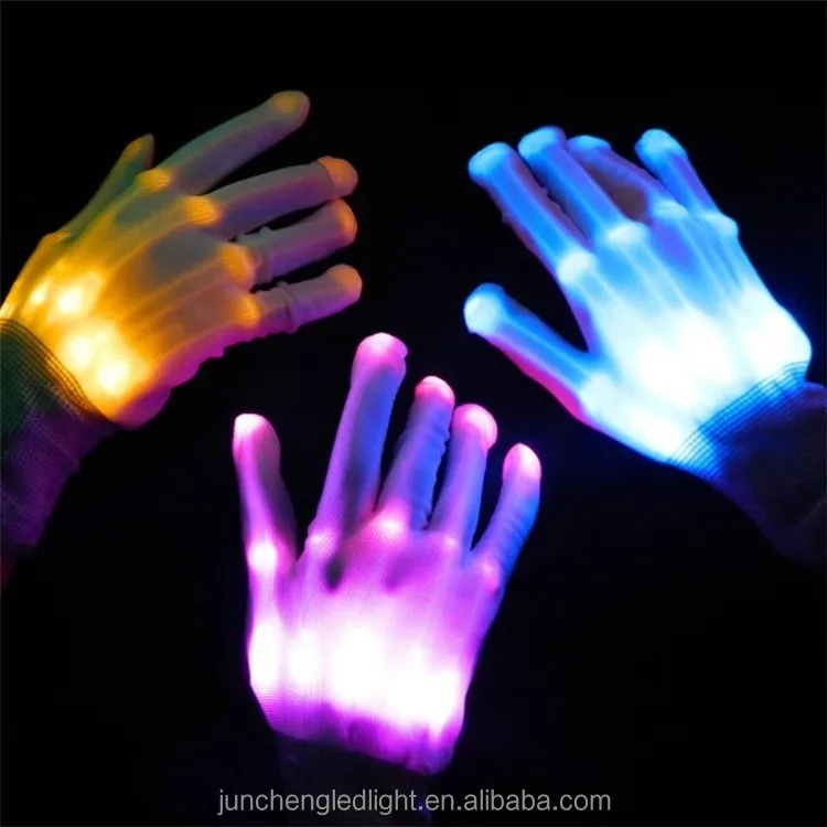 Regalo de Navidad Led Glowing Flashing Gloves