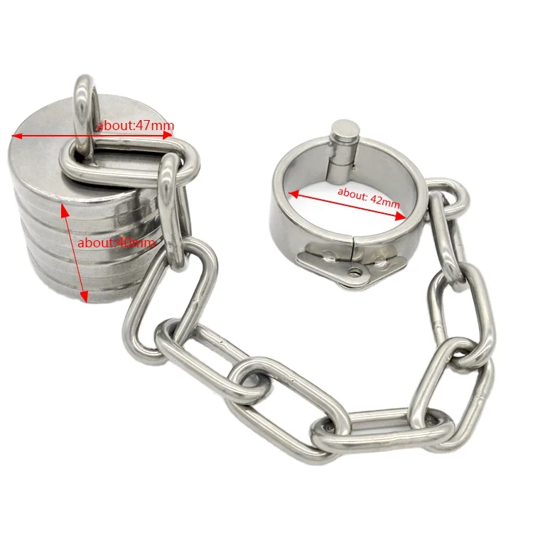 Stainless Steel Metal Heavy Pendant Ring Chastity Lock Chastity Belt Adult Products Male Extender Penis Stretcher