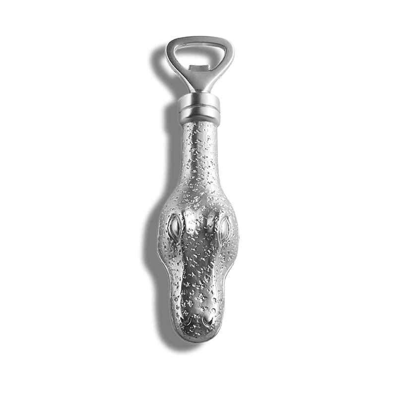 Best Selling Unique Style Crocodile Head Design Zinc Alloy Bar Kitchen Metal Beer Bottle Opener
