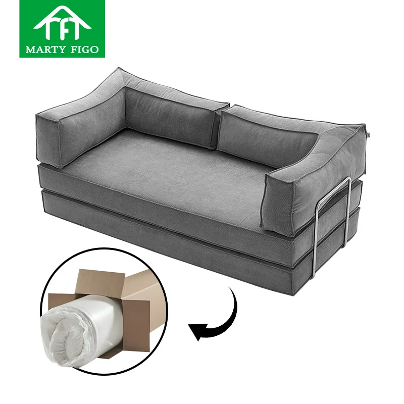 Custom washable folding memory foam compressed-sofa home hotel furniture modern sectional vacuum compression module sofa foshan
