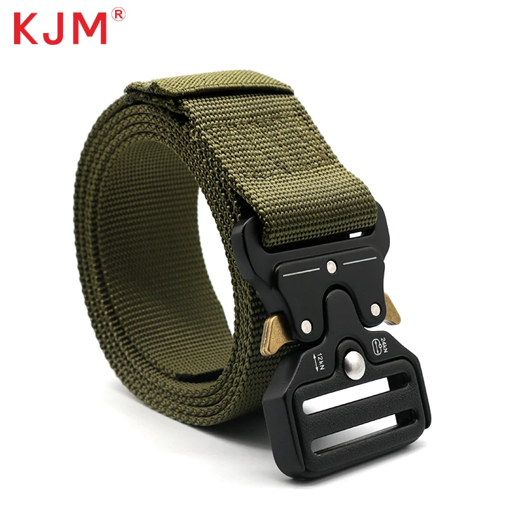 Custom high quality polyester outdoor security tactical utility molle belt heavy duty adjustable nylon web waist tactical belt