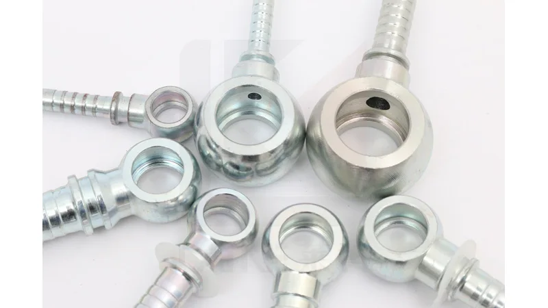 70011 Metric Banjo DIN 7642 Fitting with Bolt in Straight or 90 Elbow