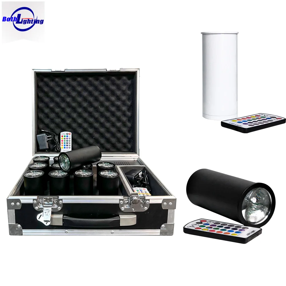 Chroma Cannons 12lights with case RGBAW UV 6in1 LED battery uplights Effect light for wedding DJ party event up lighting