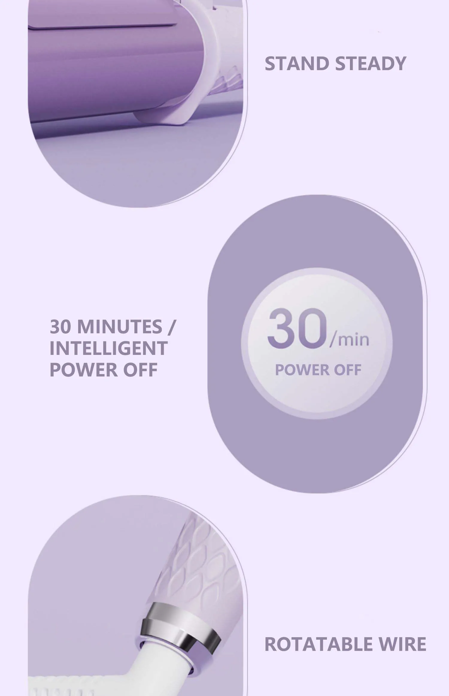 Custom Professional Hair Waving Style Tool Clipped Hair Curling Iron Iron Hair Curler Wand