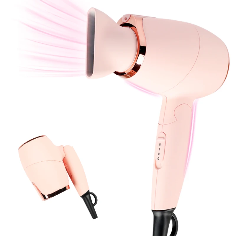 Mini foldable hang-up travel professional hair blow hand dryer for hair style electric hair dryer 1200W secadora de cabello