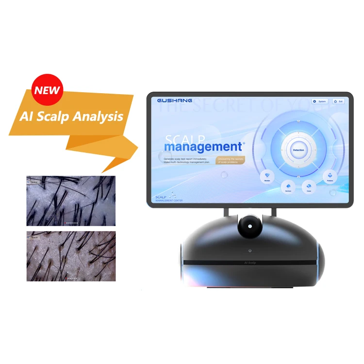 New Hair Scalp Scanner Energizer  Hair Growth Therapy Machine  Head Scalp Massage Scalp Analysis Hair Analysis Machine