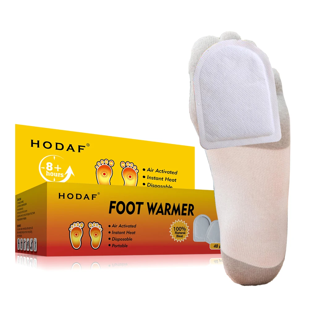 HODAF New Style Disposable Foot Warmers Insole Foot Warmer Self Heating 8-10 Hour Warm Wholesale