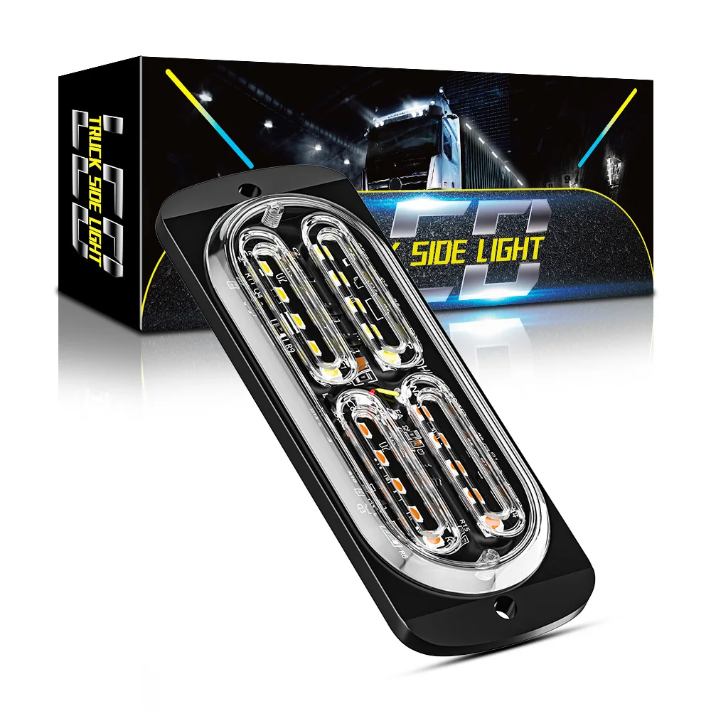 Infitary Ultra-thin strobe 20 lights LED truck side light DC12-24V warning signal truck strobe strobe light