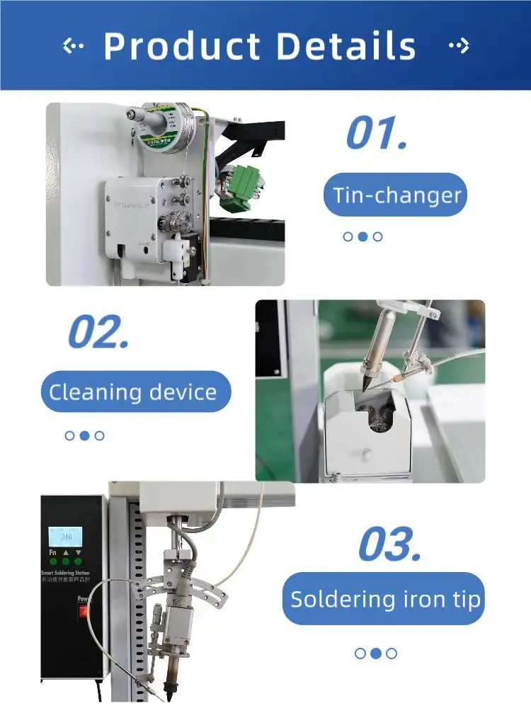 High quality automatic pcb soldering machine soldering robot