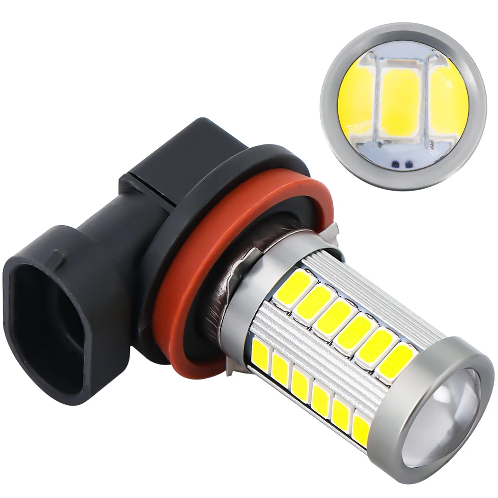 Оптовая продажа 4,2 W 629LM H8 Led 5730 33SMD лампы для фар H7 H11Auto Противотуманные фары для автомобиля 10-30V SJ115-H8