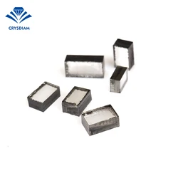 CRYSDIAM Rectangular 8-8.5ct cvd uncut diamond cvd industrial diamond cvd diamond rough