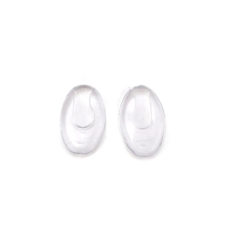 Flat Insert Glasses Nose Pads Transparent PVC Plug-in Nose Pads for Glasses Frames Eyeglasses Accessories