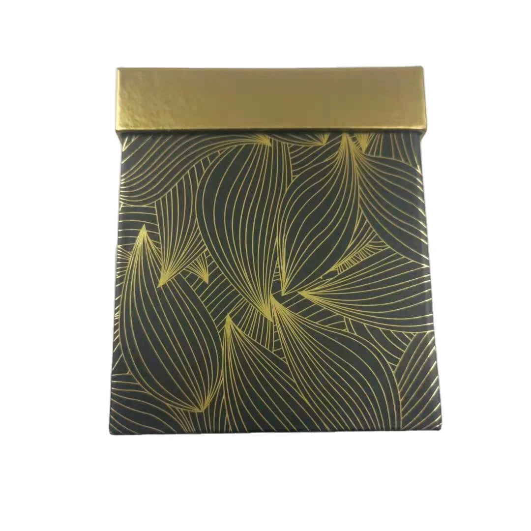 New Type 2023 Square High-end Gift Box Three-piece High-end Gold Foil Flat Flower World Package Box