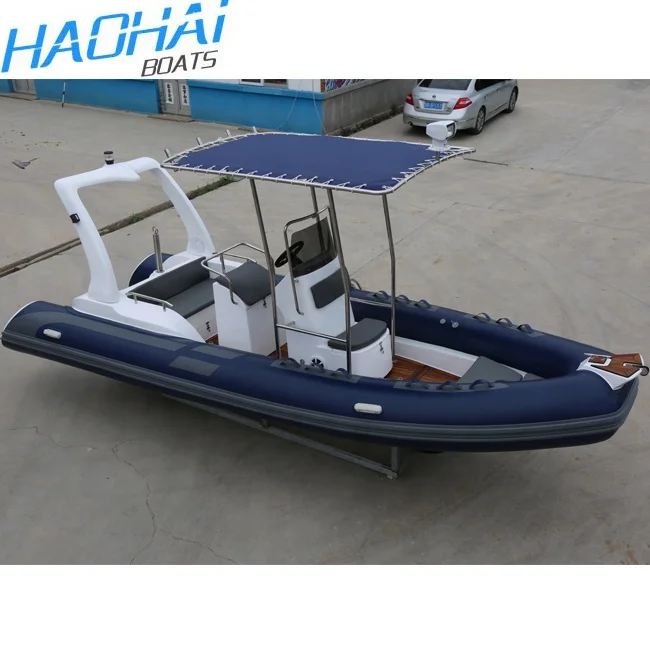 19ft 5.8m Deep Tube Inflatable Hypalon Speed Rib Boats PVC Material with Outboard Motor Fishing Drifting Family Power Boating