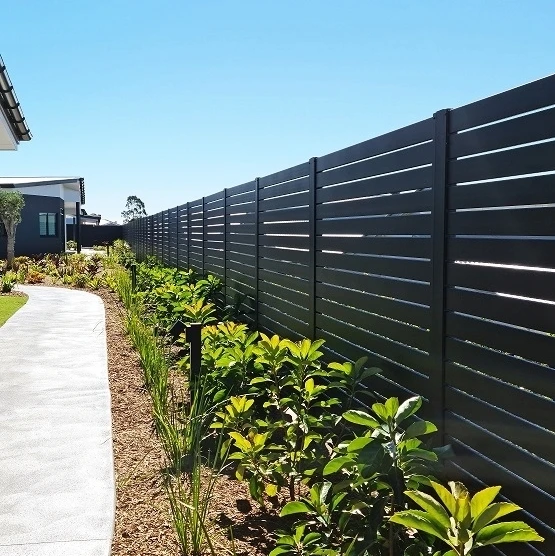 New Designed Aluminum New Zealand Architectural Blade 3d Fence Horizontal Fence Composite Cheap Fence Wall