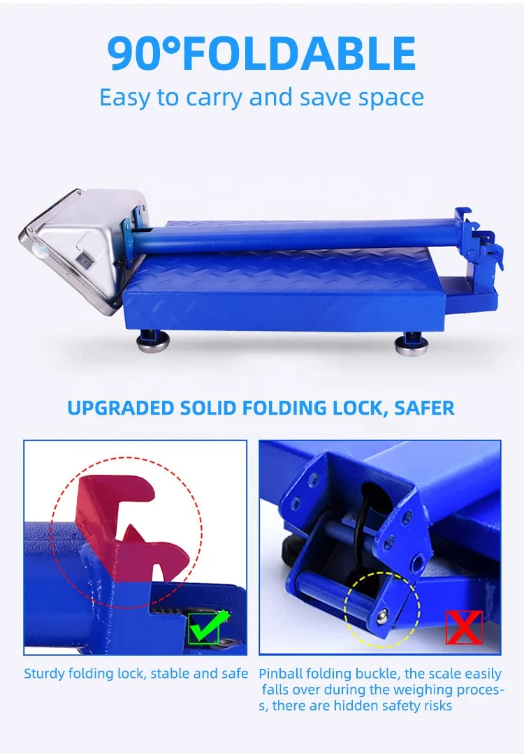 Electronic platform weighing scale