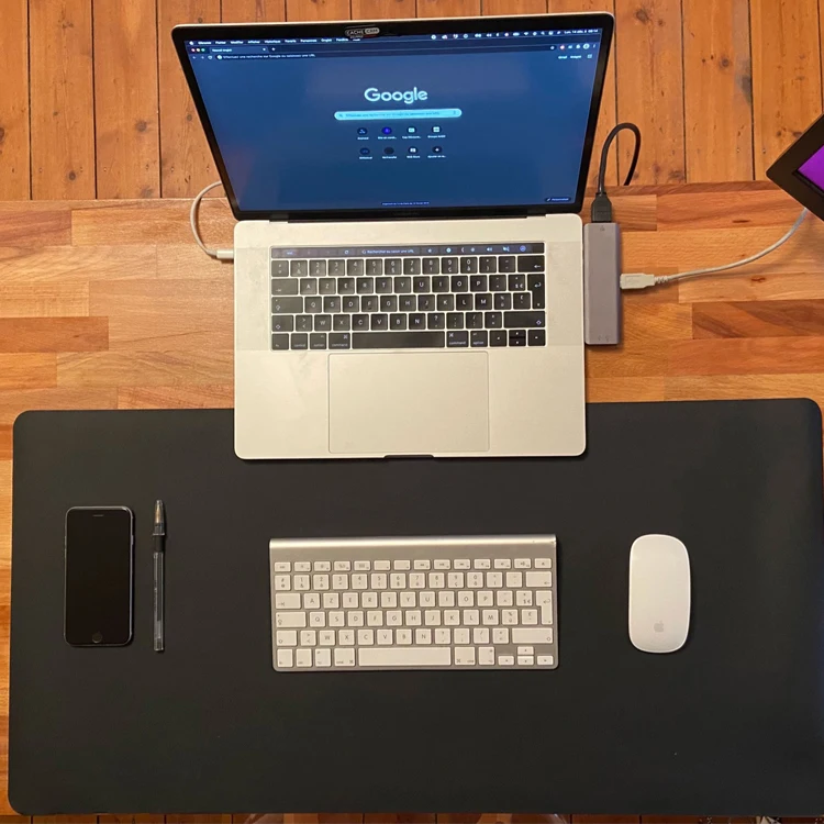  Custom E-sports Gaming Printed keyboard Pad Non Slip Material PVC PU Leather Protector Desk Mat Computer