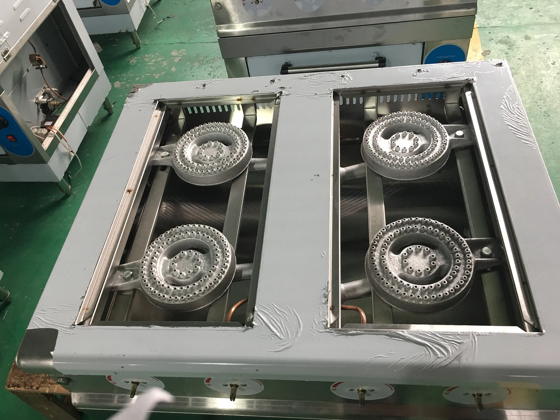 
Custom Commercial Stainless Steel Natural Gas Oven Fryer Machine 