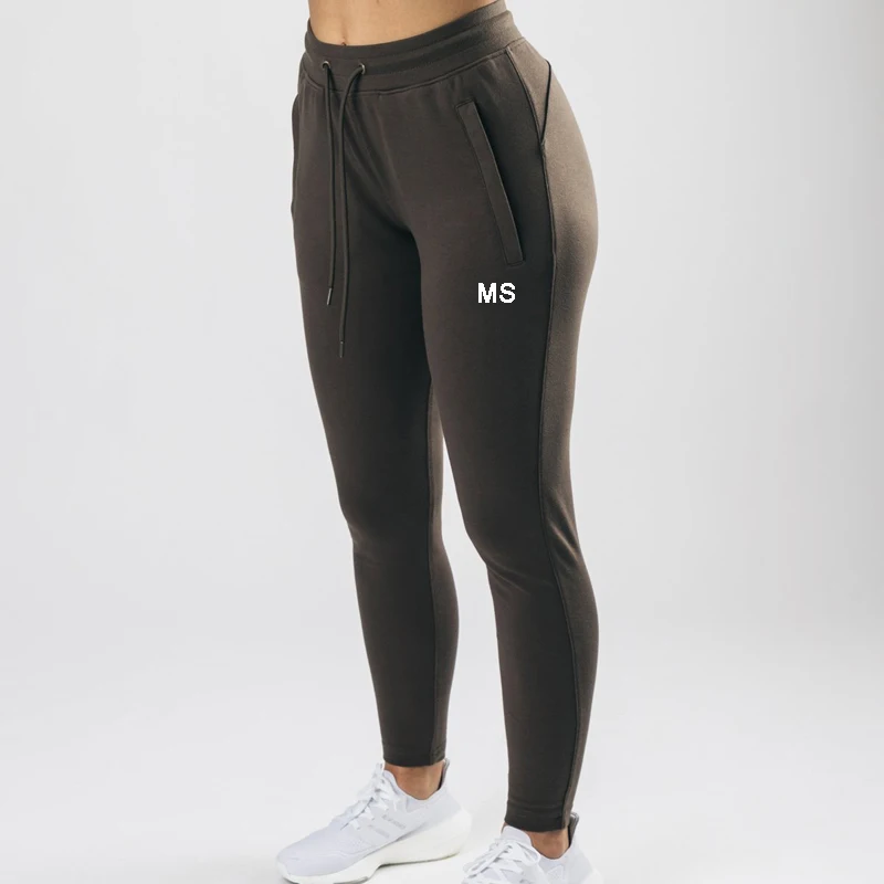 Knitting Spring joggers women fashion pants Tights Custom Print Logo jogging pants women