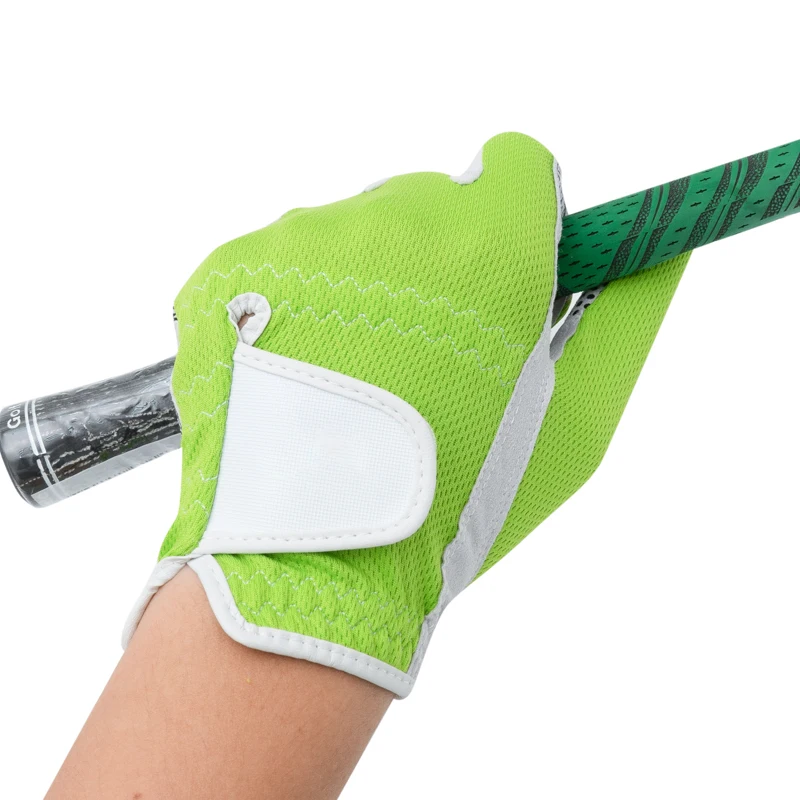 High Quality Custom Logo Golf Gloves All-Weather Anti-Slip with PU Leather OEM Packaging for All Fingers