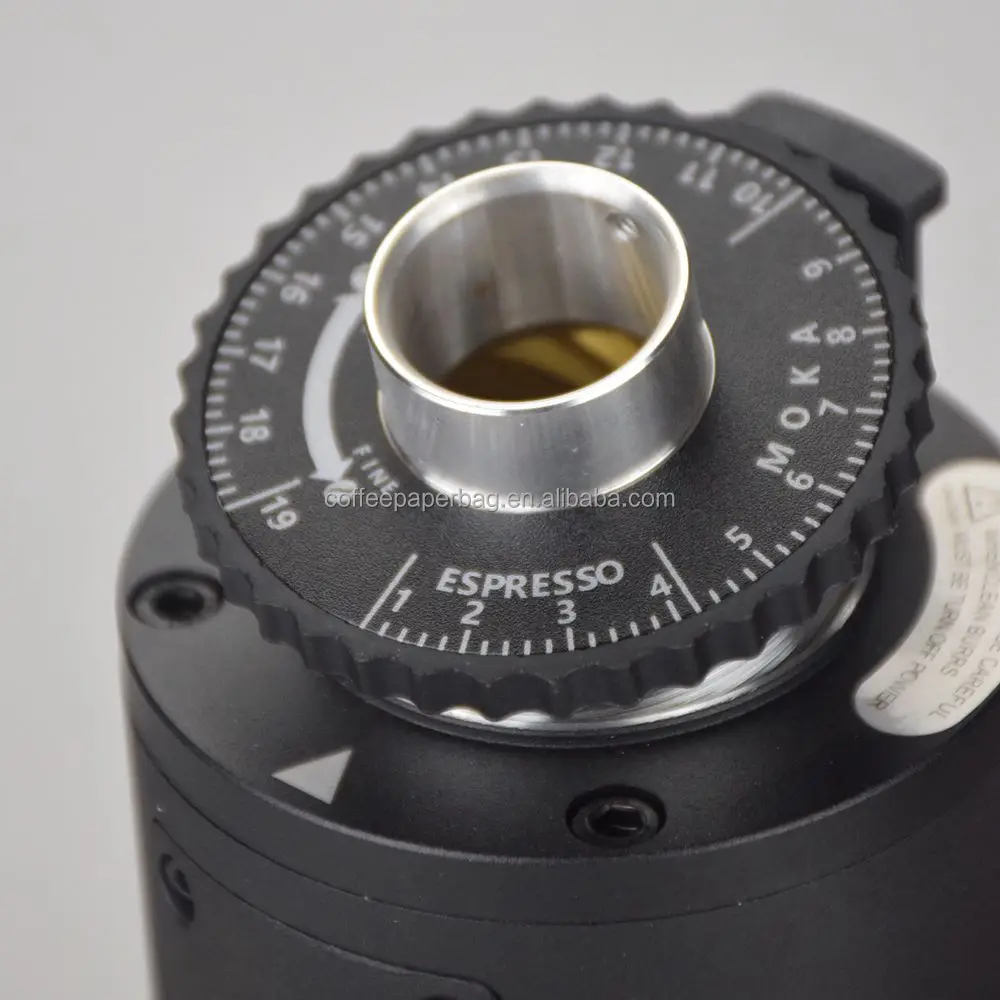 40MM Titanium Burr g 64 Electric Coffee Grinder Machine Fully Automatic 19 Gears Thickness Adjustment Coffee Beans Grinder