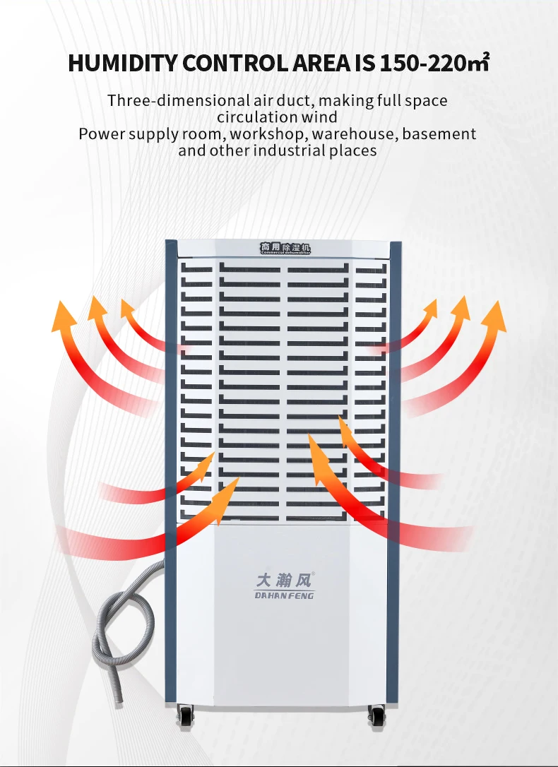  Factory Hot Selling indoor growing dehumidifier 60L for greenhouse