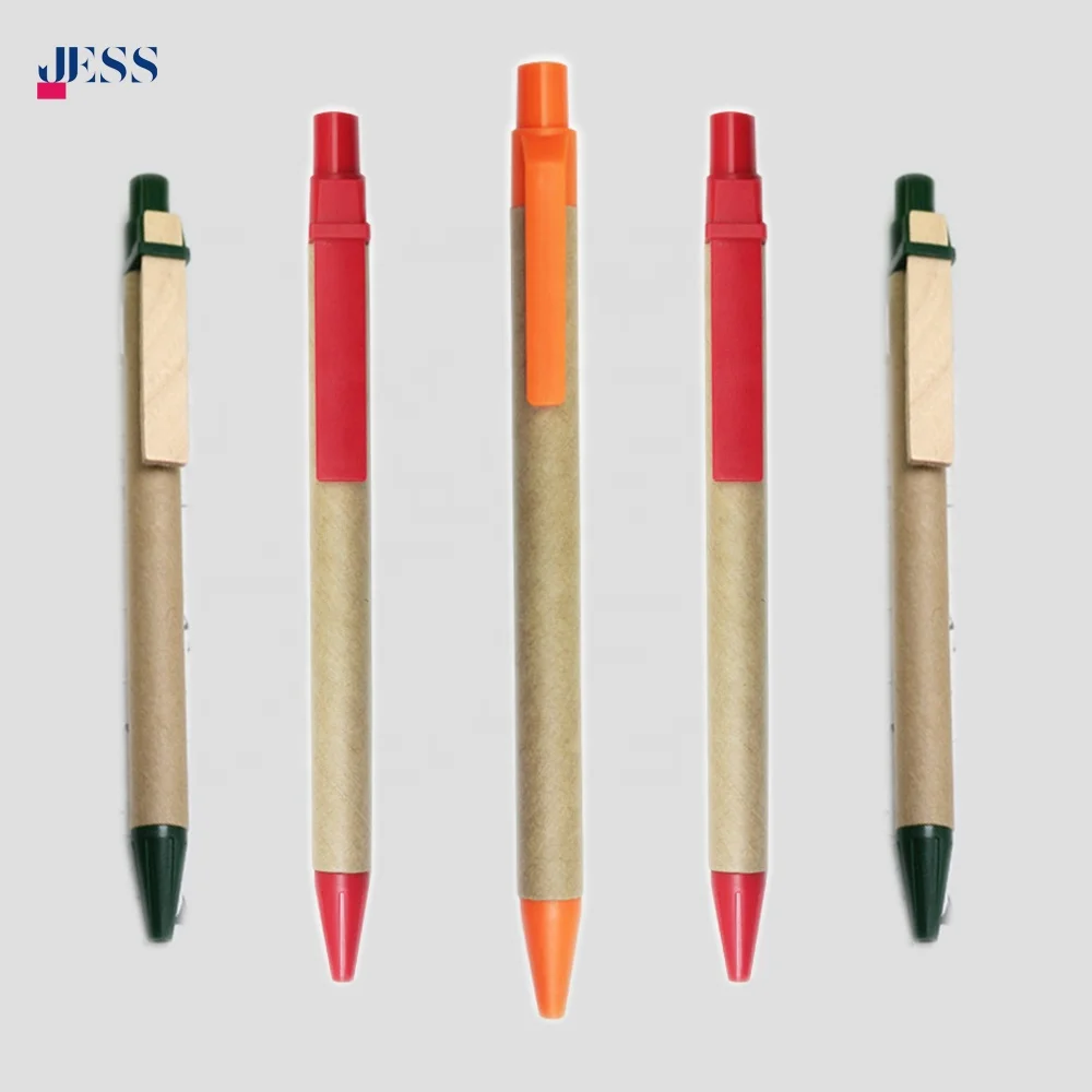 Бумага для переработки крафт-бумаги, рекламная дешевая шариковая ручка