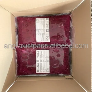 
Frozen dragon fruit puree from Vietnam with best price_Vikafoods (+84983028718) 