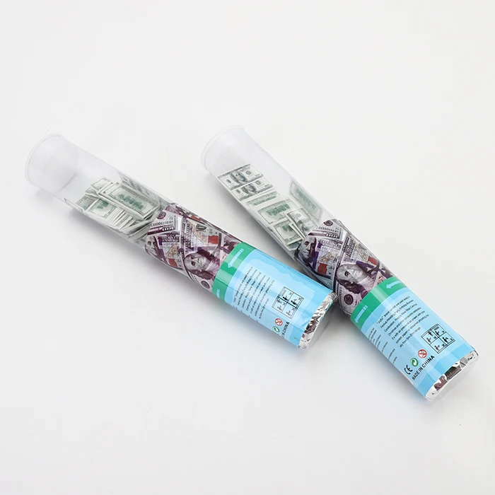 Party popper new design paper money dollar confetti cannon