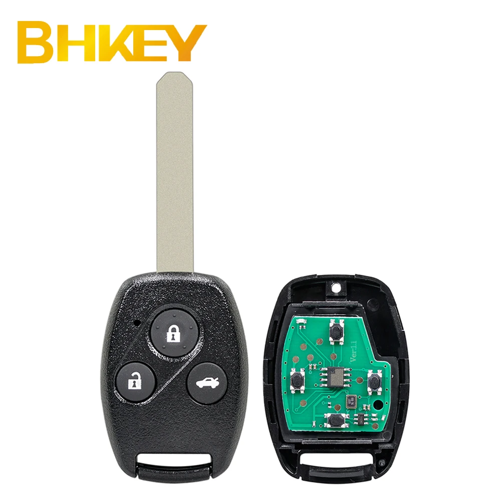 For Honda Accord Element CR-V HR-V Fit City Odyssey Shuttle Civic 4 BTN Remote Key Fob 433Mhz 46 Chip 13 glass Chip G8D-382H-A