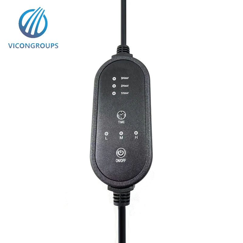 5V/12V/24V Level 3 Heating and Timer Switch USB DC Cable Switch