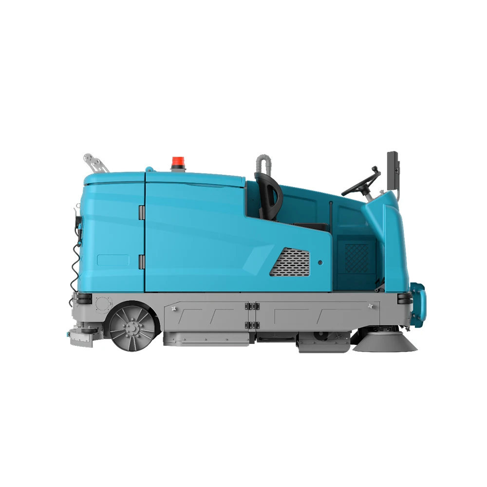 CLEANVAC WB1500C Ride-on battery electric operated road floor sweeper