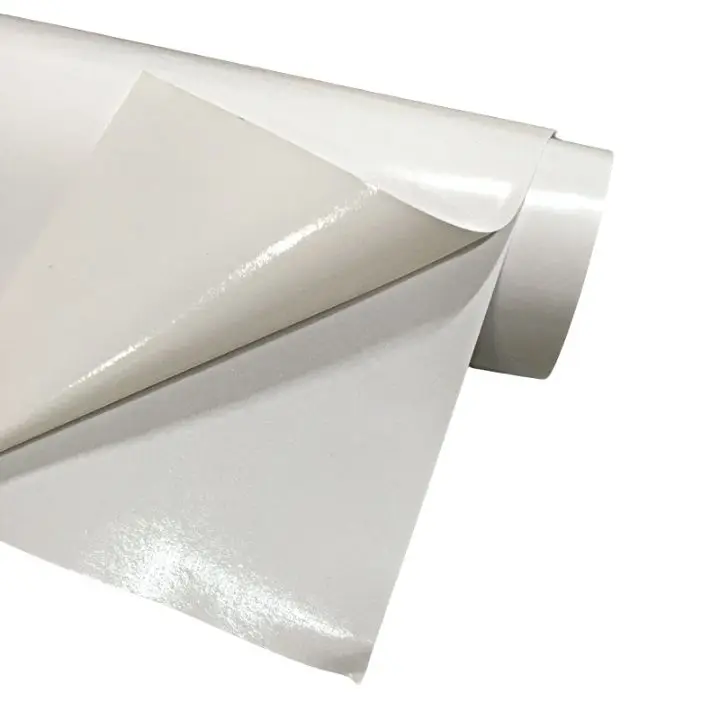 ПВХ виниловый рулон самоклеящийся белый винил без ландшафтного узора Съемный Белый клейкий стикер автомобиля