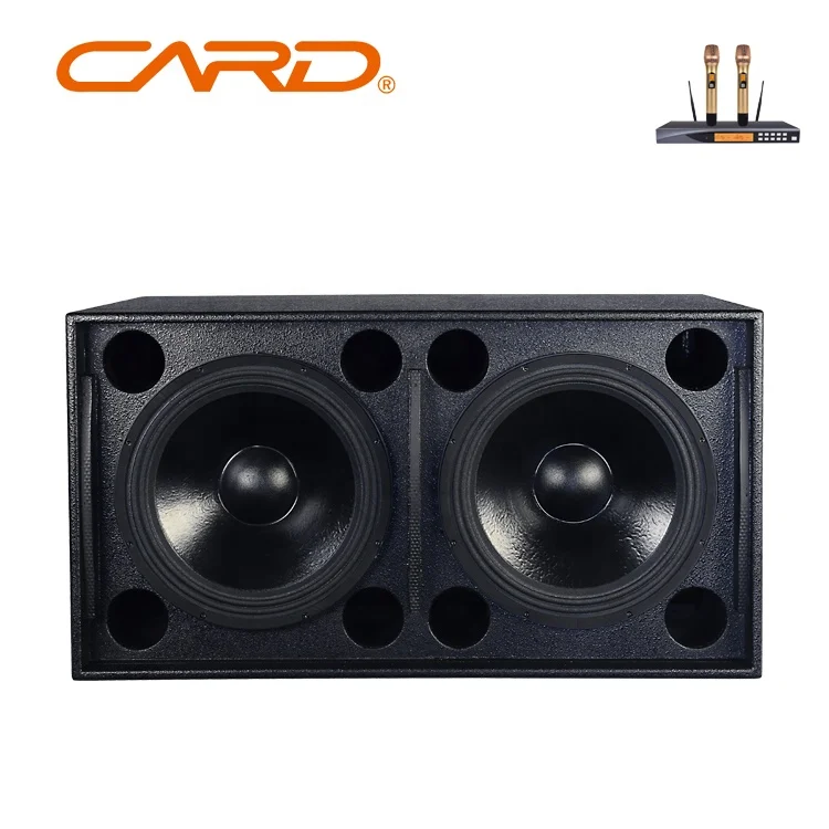 Sound system pro loudspeaker double 18 inch subwoofer 1200W birch plywood night club passive audio equipment