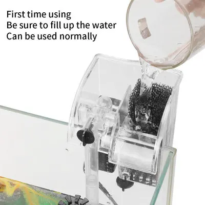 Fish tank wall mounted waterfall filter oxygen pump Turtle tank filter cotton oil film processor