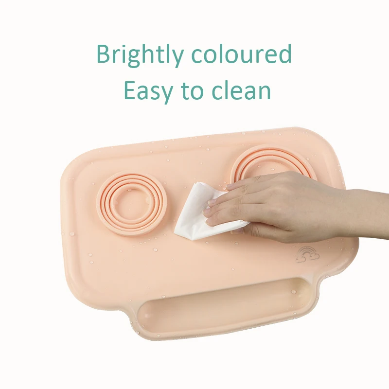 Wholesale Mini Size Bpa Free Silicone Feeding With Strong Suction Cup Baby Placemat