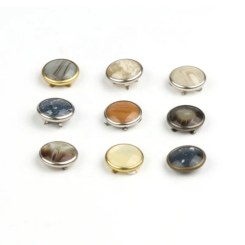 Custom colored 10mm and various size retro stainless steel snap button for babies clothing