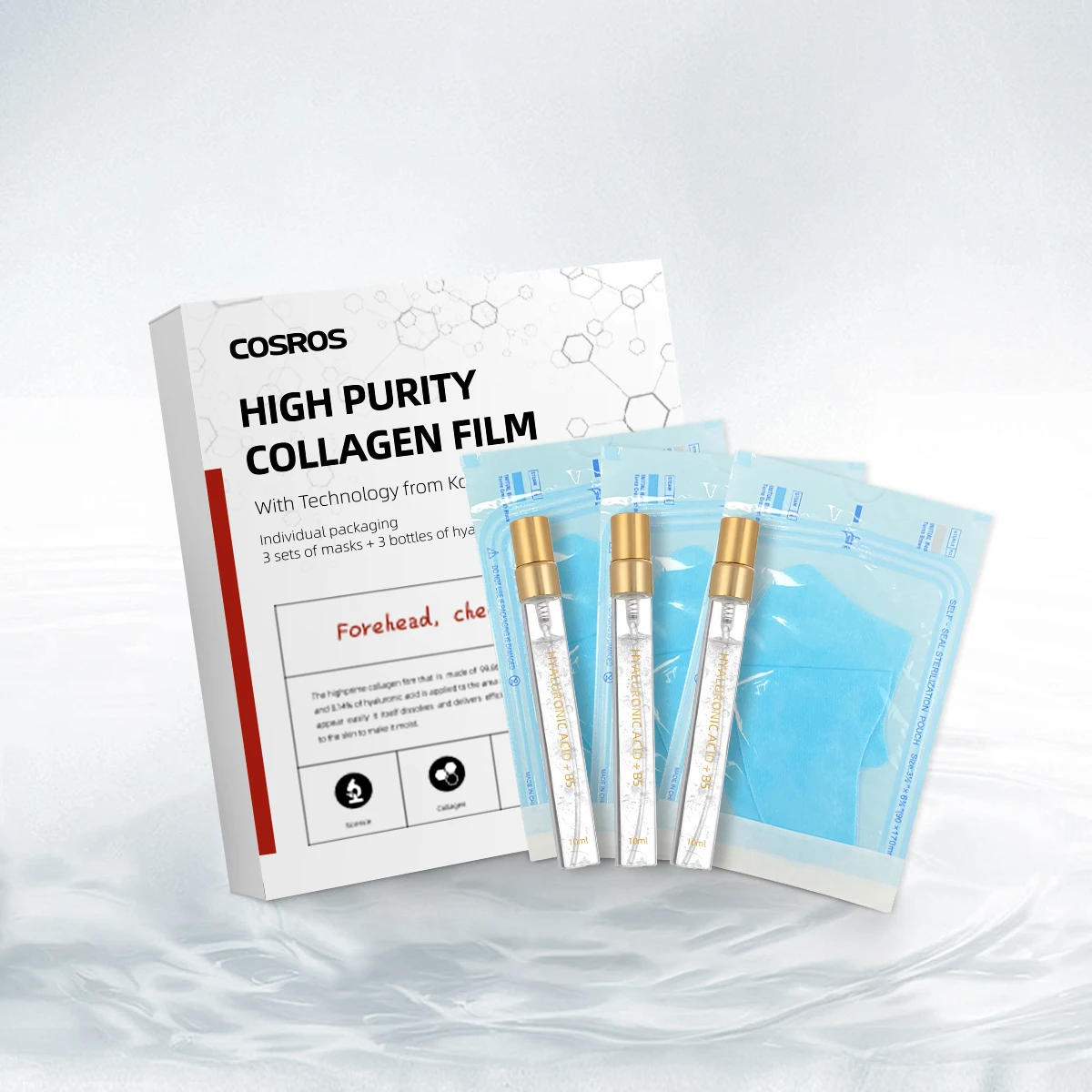 Wholesale Hyaluronic acid Collagen Moisturizing Facial Mask Sheet Set Beauty face care Kit Essence  Skin Care Products