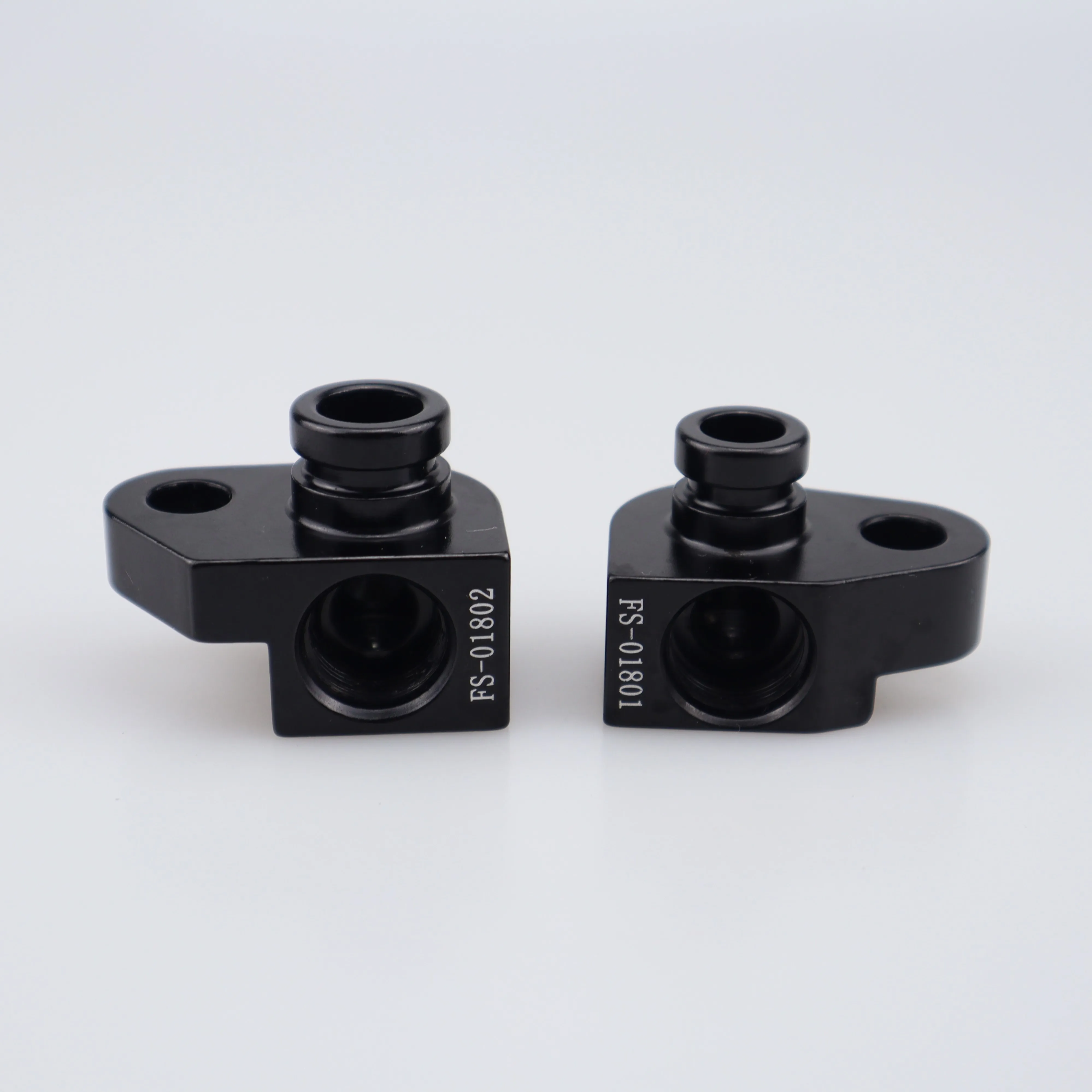 1/2 5/8 + 3/4 CNC machining car parts air conditioning Black aluminum male dual slimline brackets adapter kit
