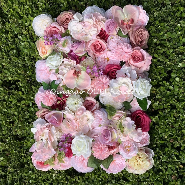 V-1032 Высокое качество свадебной сцены фон Искусственный цветок розы стены для украшения