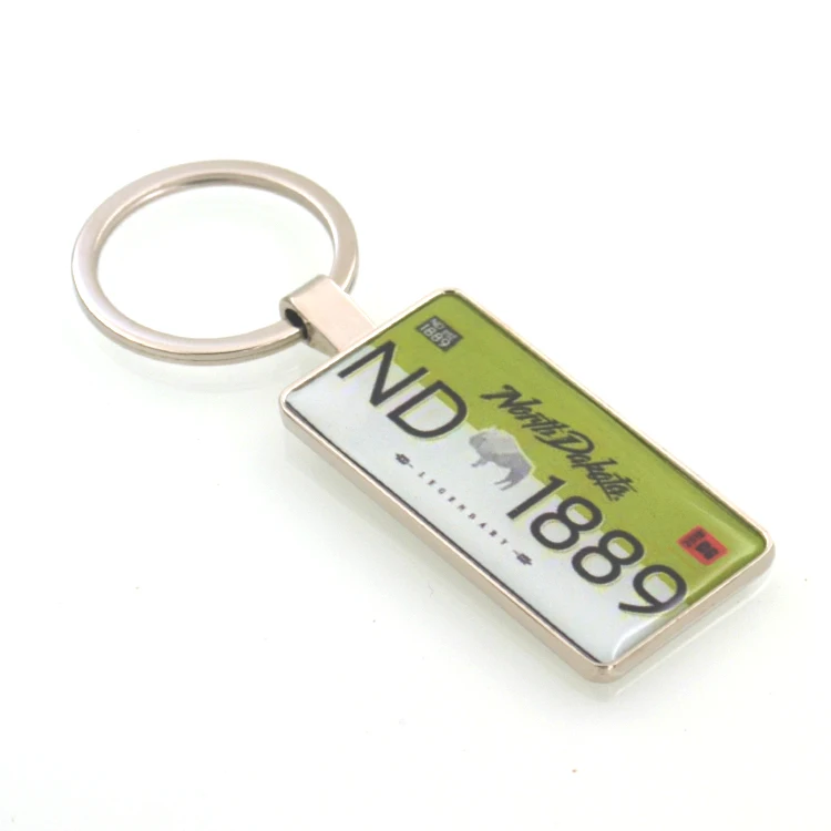 Hot Selling US Size Blank Car License Plate Keychain