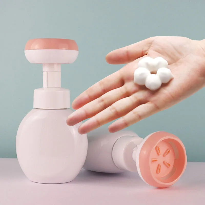 Custom Fancy 100ml-500ml Plastic Flower Form Pump PP PET Foam Pump For Bottle
